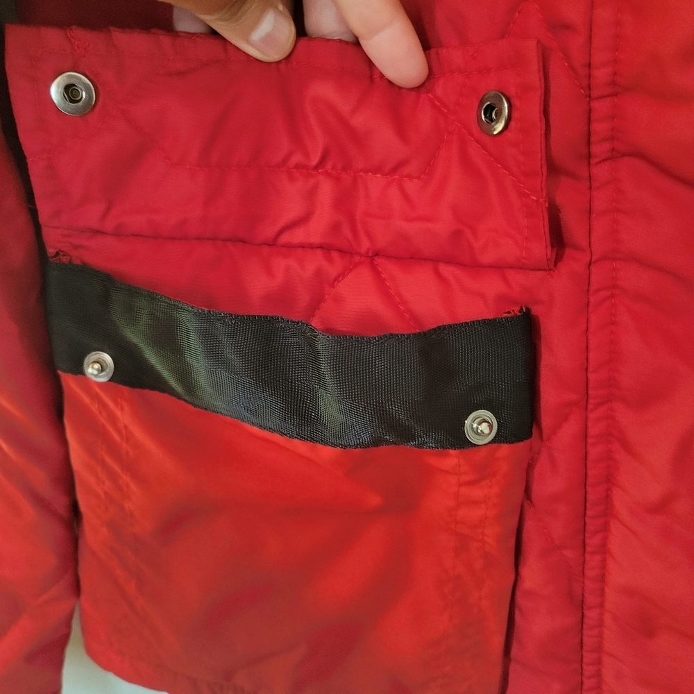 L-RL Women's Red Quilted Jacket - Picture 5 of 16